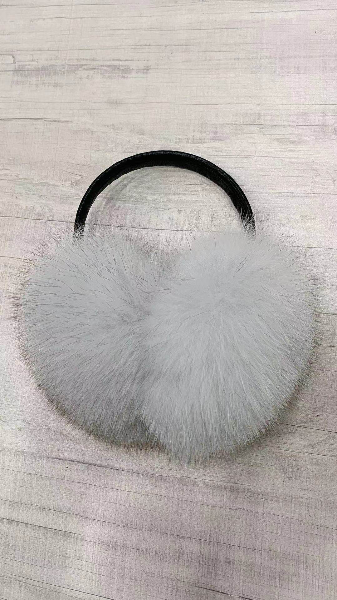 加厚保暖狐狸毛绒情侣款美观耳套