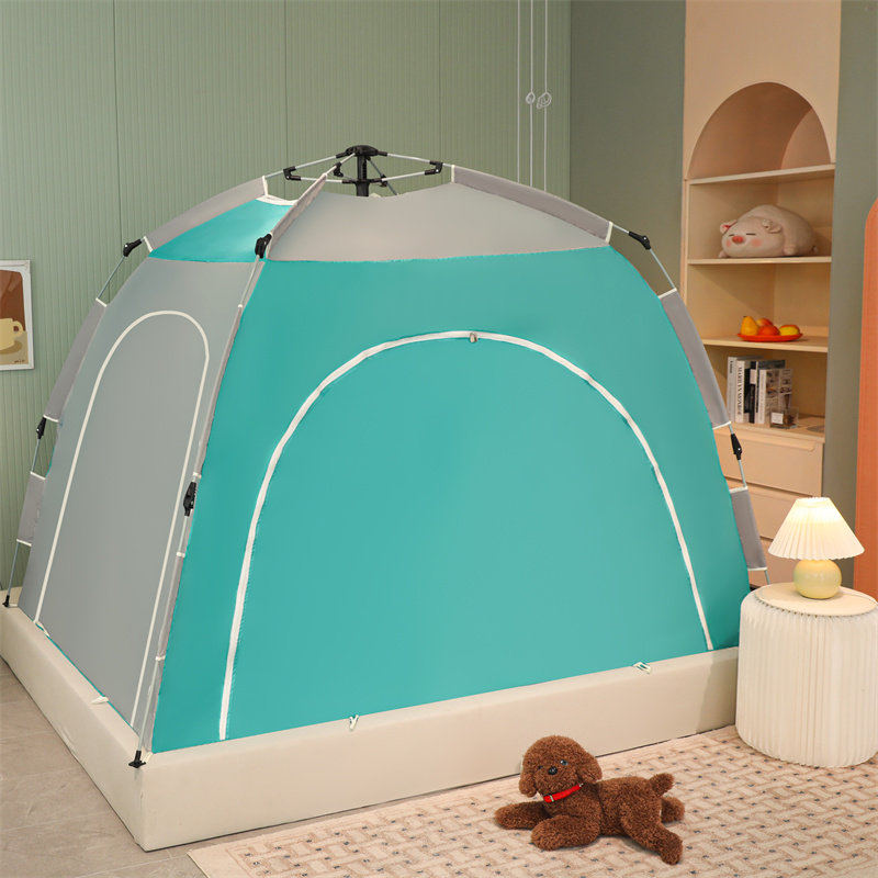 免安装蚊帐一体式全底加密纹帐户外便携伞蚊罩防虫室外可折叠床幔