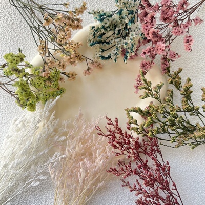 永生花DIY配材情人草水晶草花盒