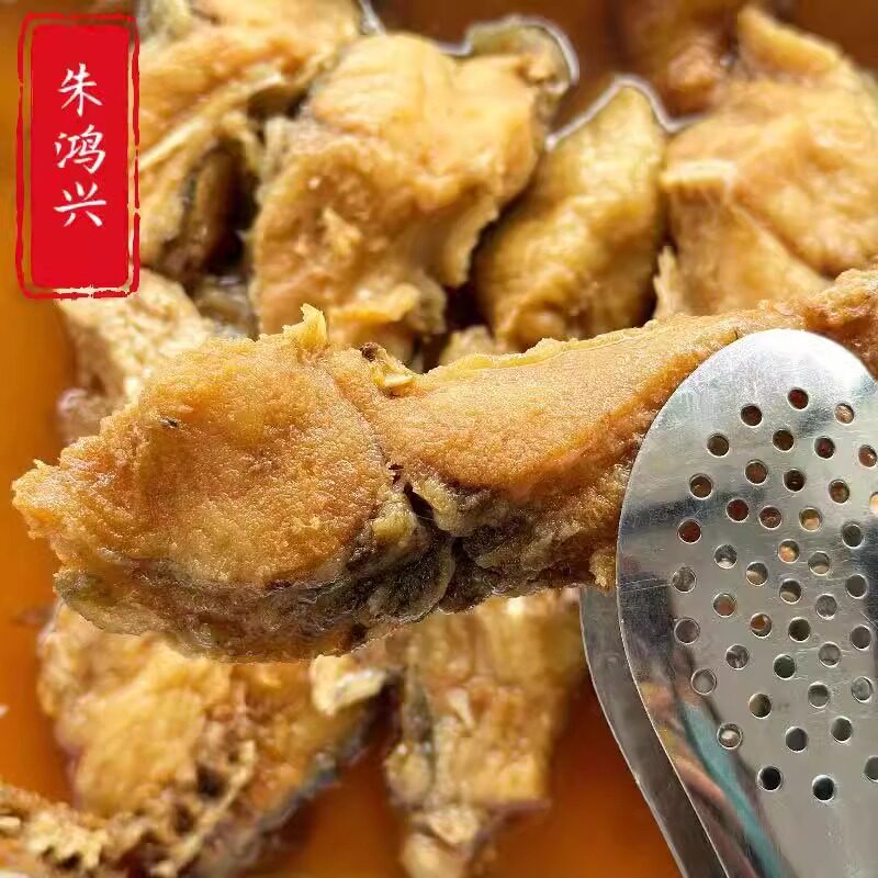 苏州美食朱鸿兴苏式爆鱼熏鱼每日现做包装顺丰快递250g