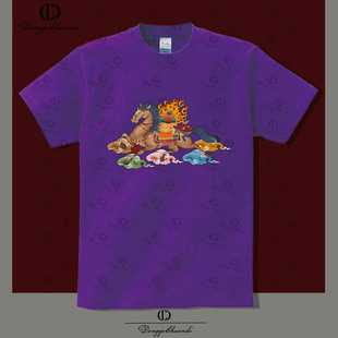 骏马图案潮流T恤男女同款马到成功新款2026马年本命年爆款衣服