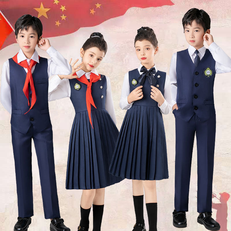 儿童英伦风班服中小学生朗诵演讲比赛服装男女合唱幼儿园园服学院