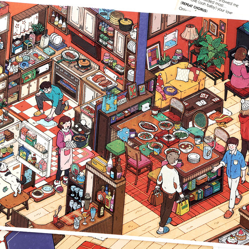 阿杂 我的小屋第三十二弹创意解压I人E人微缩造景贴纸拼贴画