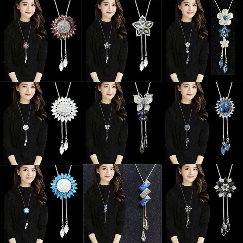 合金毛衣链女高级感轻奢长项链时尚百搭流苏秋冬服装配饰挂件饰品