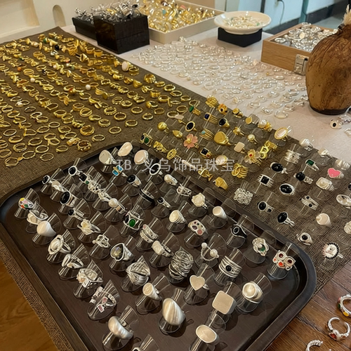 中古Vintage复古高级感开口戒指