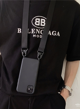 简约挂绳适用17pro max苹果iphone16手机壳14pro软15防摔XR斜挂13