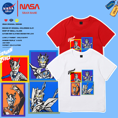 奥特曼男童短袖纯棉卡通圆领上衣