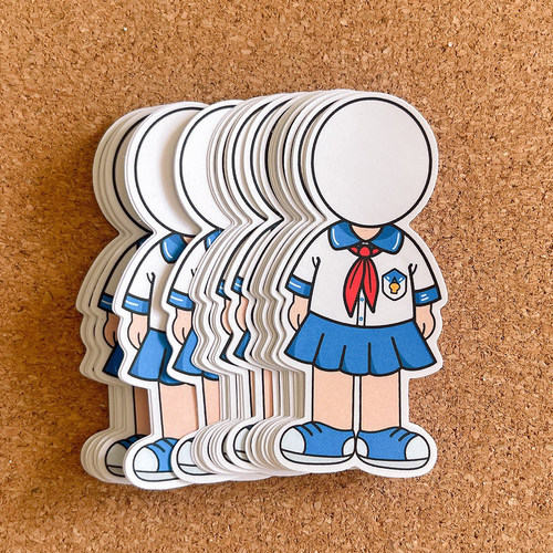 校服款通用班级板报环创卡通大头