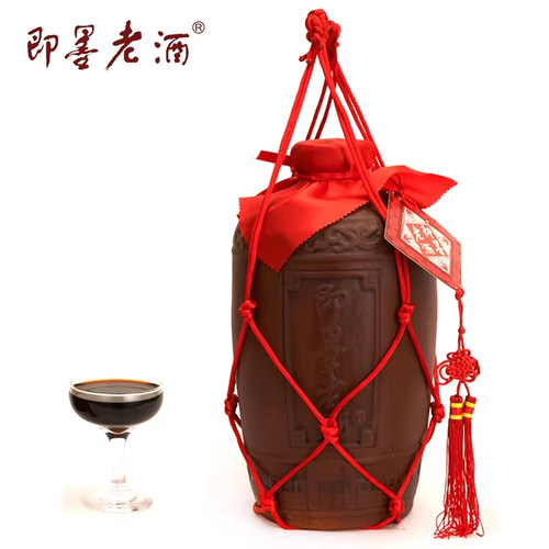 即墨老酒农家礼炮原浆酒4.8L封坛装收藏酒半甜型即墨黄酒送礼 - 封面