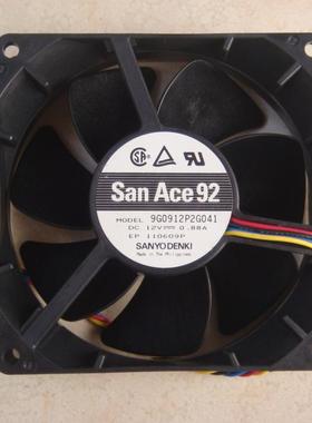 三洋 9032 12V 0.88A 9CM/厘米 四线PWM 服务器风扇 9G0912P2G041