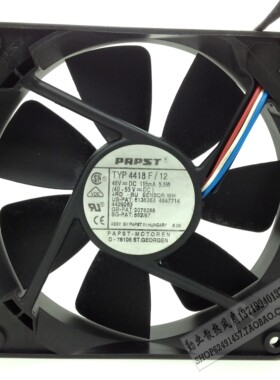 TYP 4418F/12 原装德国PAPST 48V 115mA 5.5W 120*120*25设备风扇