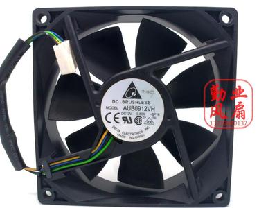 台达 9025 AUB0912VH 12V 0.6A 9CM/厘米 4针温控PWM 散热风扇