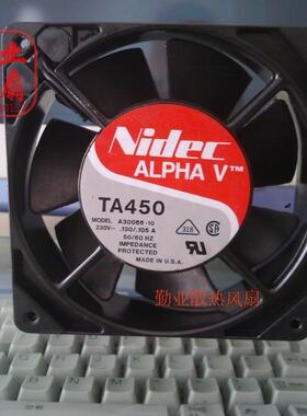 日本NIDEC 12038 12CM交流风机 金属耐高温 230V 105A A30066-10