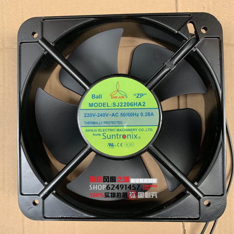 全新原装 SJ2206HA2 220V 0.28A 20060 方形 20CM/厘米全金属轴流