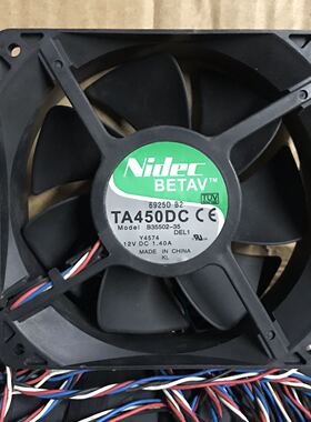 现货原装NIDEC TA450DC 12CM 1.40A B35502-35 12038大风机箱风扇