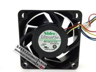 12V 日本NIDEC 07Z51 H60T12BS1A7 0.72A 6025四线控速PWM风扇
