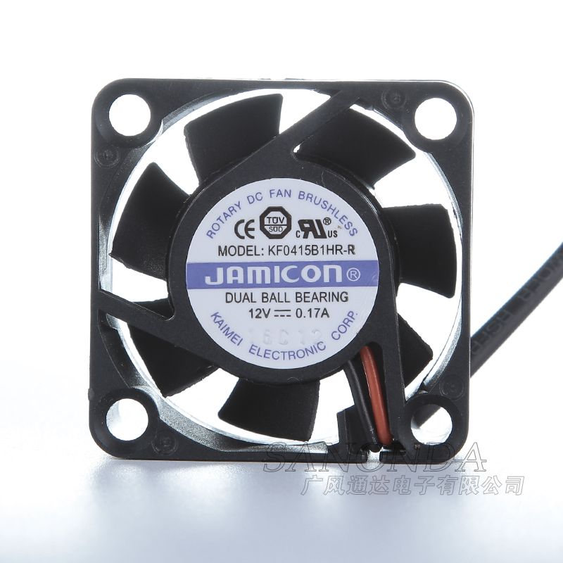 台湾凯美 JAMICON 4015 4CM散热风扇制冷片专用12V0.17A