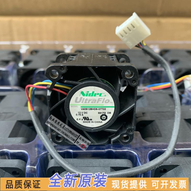 原装NIDEC 4028 12V 0.75A 4CM V40S12BHD5-07T02大风量暴力风扇