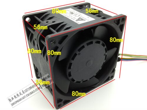 LYJ 汽车增压节油改装 80mm 双电机动力强劲 8056 2.6A 散热风扇