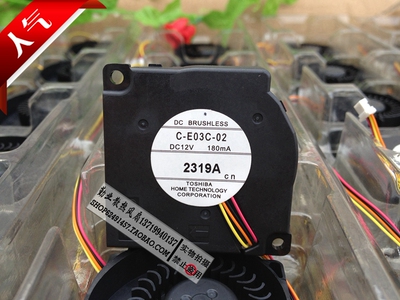 全新日本东芝C-E03C-02 4510 12V 180MA投影仪专用鼓风机涡流风扇