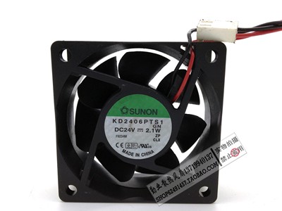 台湾建准SUNON KD2406PTS1 6025 2.1W 24v变频器 开关电源风扇
