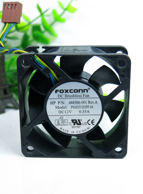 全新FOXCONN PV602512ESPF 0A 6025 6CM 12V 0.35A PWM散热风扇