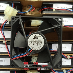 12V 9025 9CM 双滚珠大风量风扇 0.75A 台达 全新原装 EFB0912SH