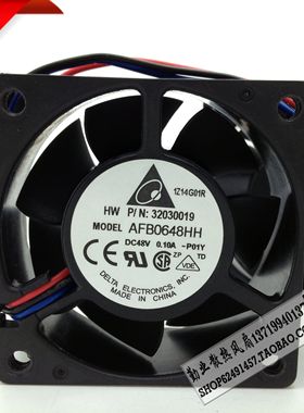 台达DELTA AFB0648HH 6025 6CM/厘米 48V 0.10A双滚珠 变频器风扇