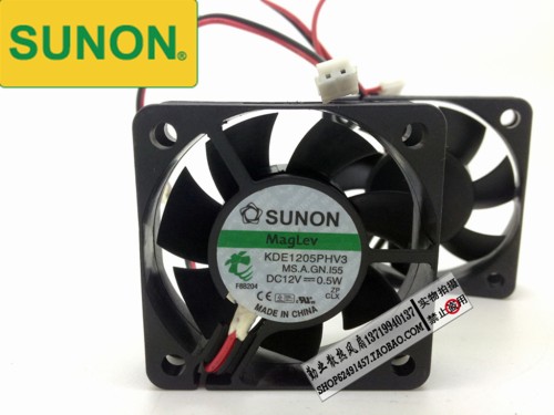 建准SUNON 5015 5厘米5CM风扇 12V0.5W磁悬浮静音风扇KDE1205PHV3