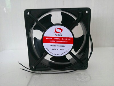 全新YUXUN 轴流散热风机YX12038BA 0.10/0.12A 12CM 220V散热风扇