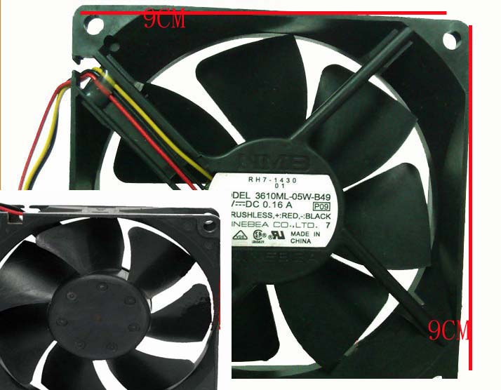 原装NMB 3610ML/3610KL-05W-B49 24V 0.16A 变频器散热风扇