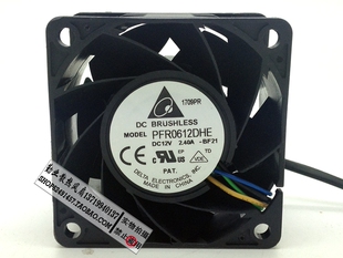 PFR0612DHE 6CM 12V 6038 高转速汽车增压暴力风扇 2.40A 台达