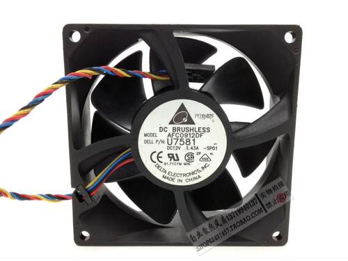 台达 9032 9CM/厘米12V 1.43A AFC0912DF U7581 机箱散热风扇