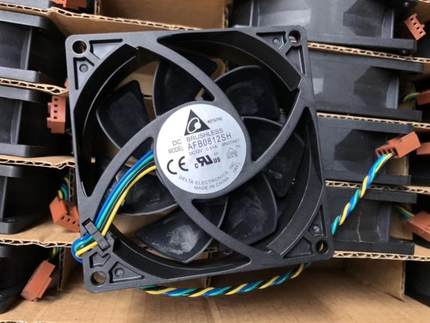 全新台达 AFB0812SH 12V0.51A 8CM/厘米 8025 4线PWM温控机箱风扇