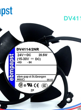 DV4114/2NR 24V 850MA 20.5W 全新原装正品德国papst 设备专用