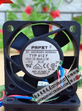 TYP412F全新原装ebmpapst4010DC12V高精度仪器散热风扇风机散热器