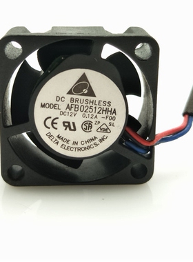 台达2.5CM 2510 12V 双滚珠/高速大风量微型散热风扇 AFB02512HHA