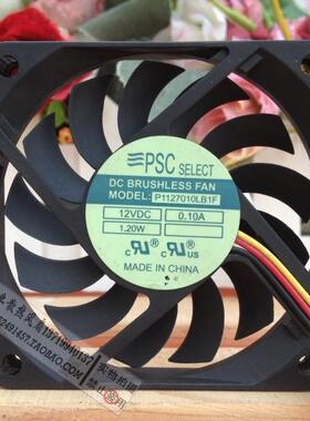 原装PSC P1127010LB1F 12V 1.20W 0.10A 7CM 7010三线 超溥风扇