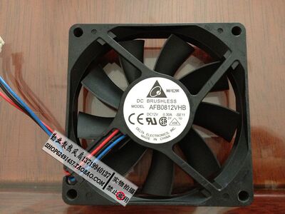 台达DELTA 8015 AFB0812VHB 12v 0.30A 8CM/厘米 双滚珠CPU风扇