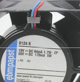 正品德国PAPST TYP8124K 24V 5W 8CM 8038 全金属耐高温散热风扇