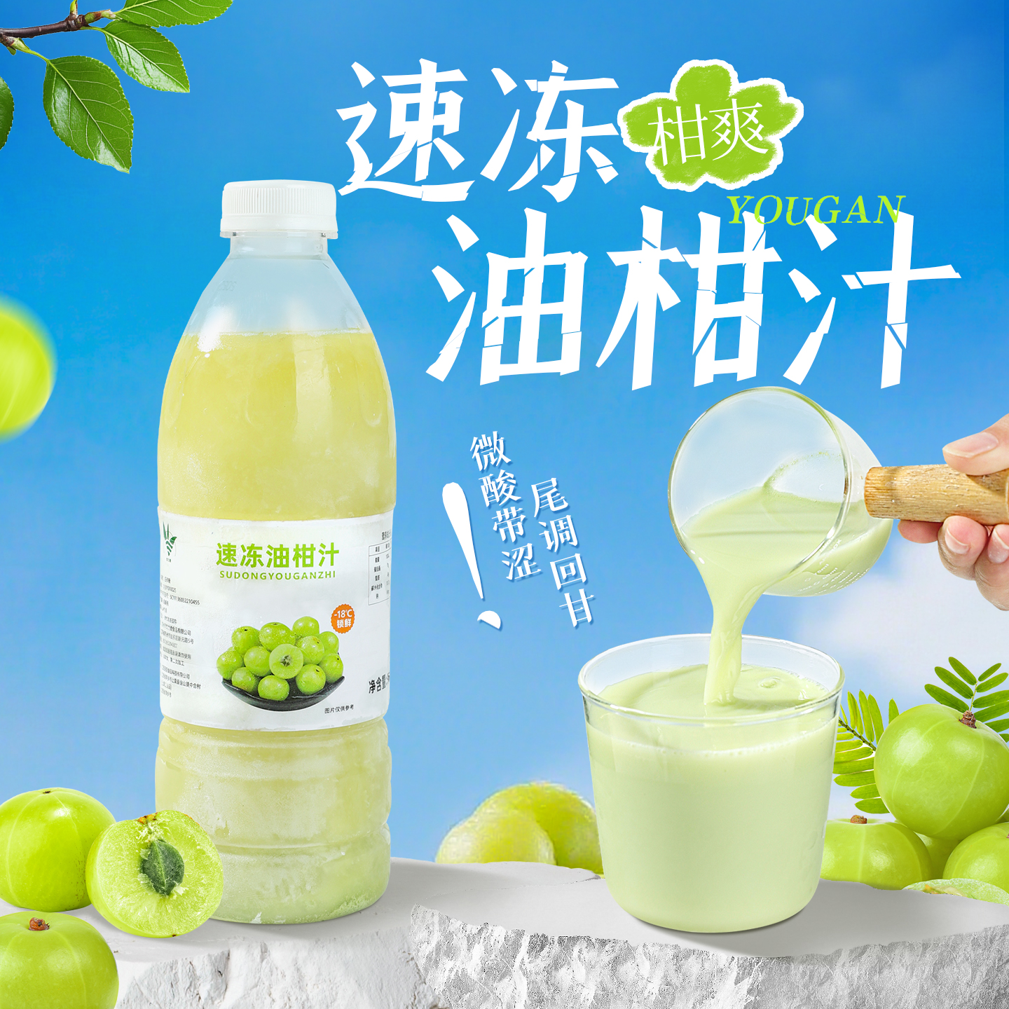 饮力健冷冻潮汕风味油柑汁