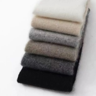 秋冬山羊绒无缝无痕长款半指手套保暖羊毛针织假袖子胳膊袖套男女