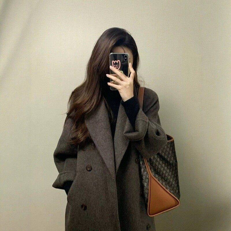 美拉德棕色双面羊绒大衣女2025冬季新款羽绒服内胆小个子毛呢外套,个性定制/设计服务/DIY,棉服工装,淘宝优惠券,粉丝福利购,淘宝优惠卷