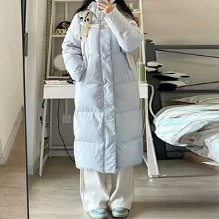 2025年新款冬季羽绒棉服女中长款棉袄过膝棉衣小个子韩系情侣外套