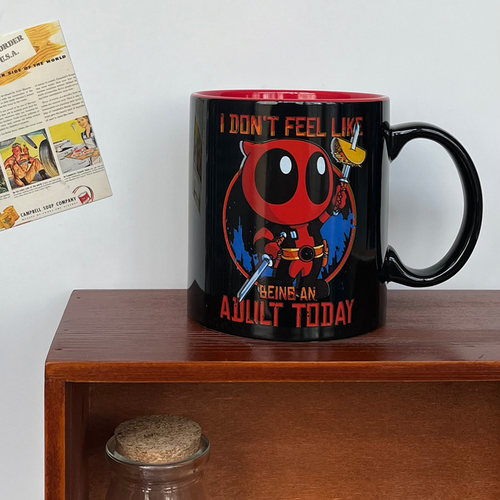 漫威X战警死侍卡通陶瓷马克杯