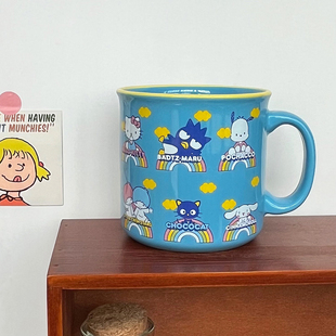 酷企鹅大眼蛙布丁狗库洛米凯蒂猫陶瓷马克杯水杯早餐杯550ml