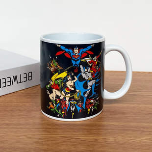 DC蝙蝠侠超人神奇女侠美国正义联盟周边陶瓷马克杯水杯子