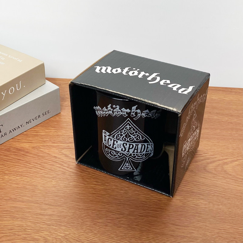 原单 摩托头乐队黑桃A图案MOTORHEAD速度金属陶瓷马克杯水杯子