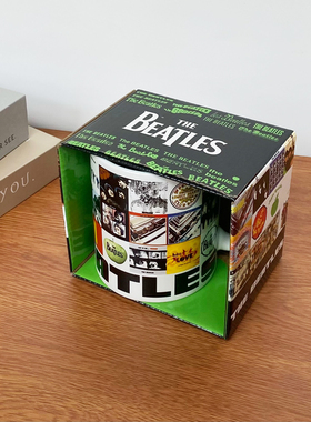 原单 英国披头士Beatles摇滚乐队水杯子陶瓷马克杯甲壳虫音乐潮杯