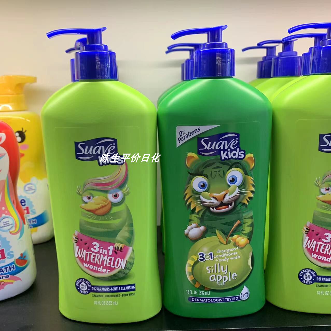 越南买美国产 丝华芙 Suave Kids 儿童3合1洗发护发沐浴露532ml